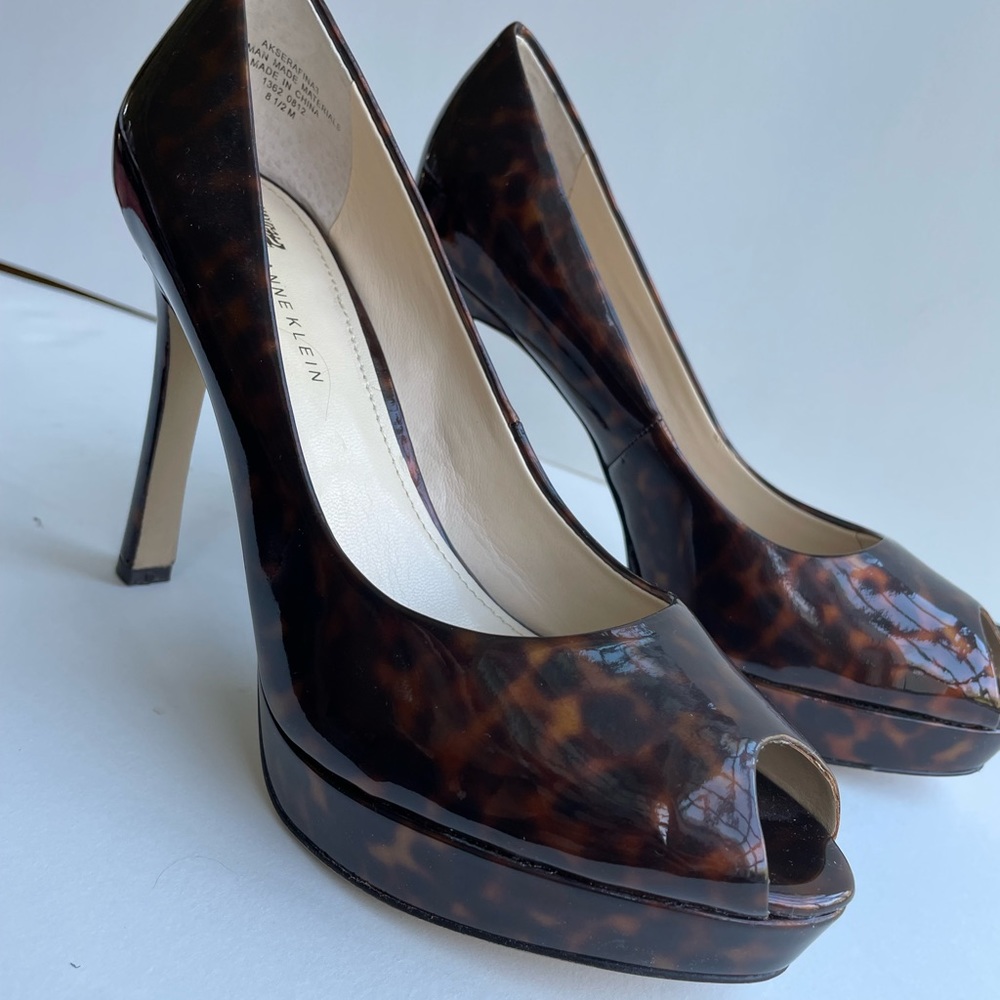 Patent Tortoise Ann Klein heels.